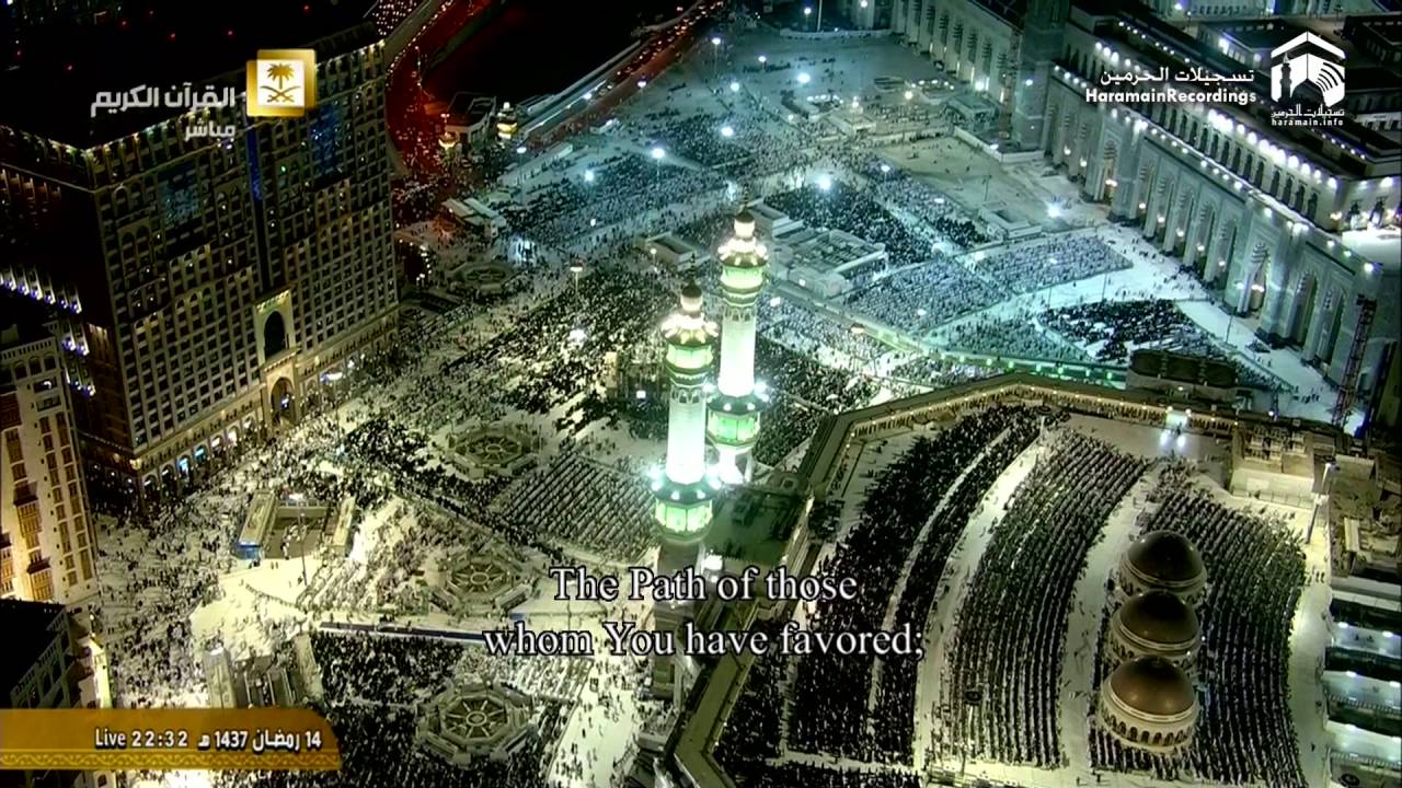15th Ramadan 1437 Makkah Taraweeh Sheikh Sudais
