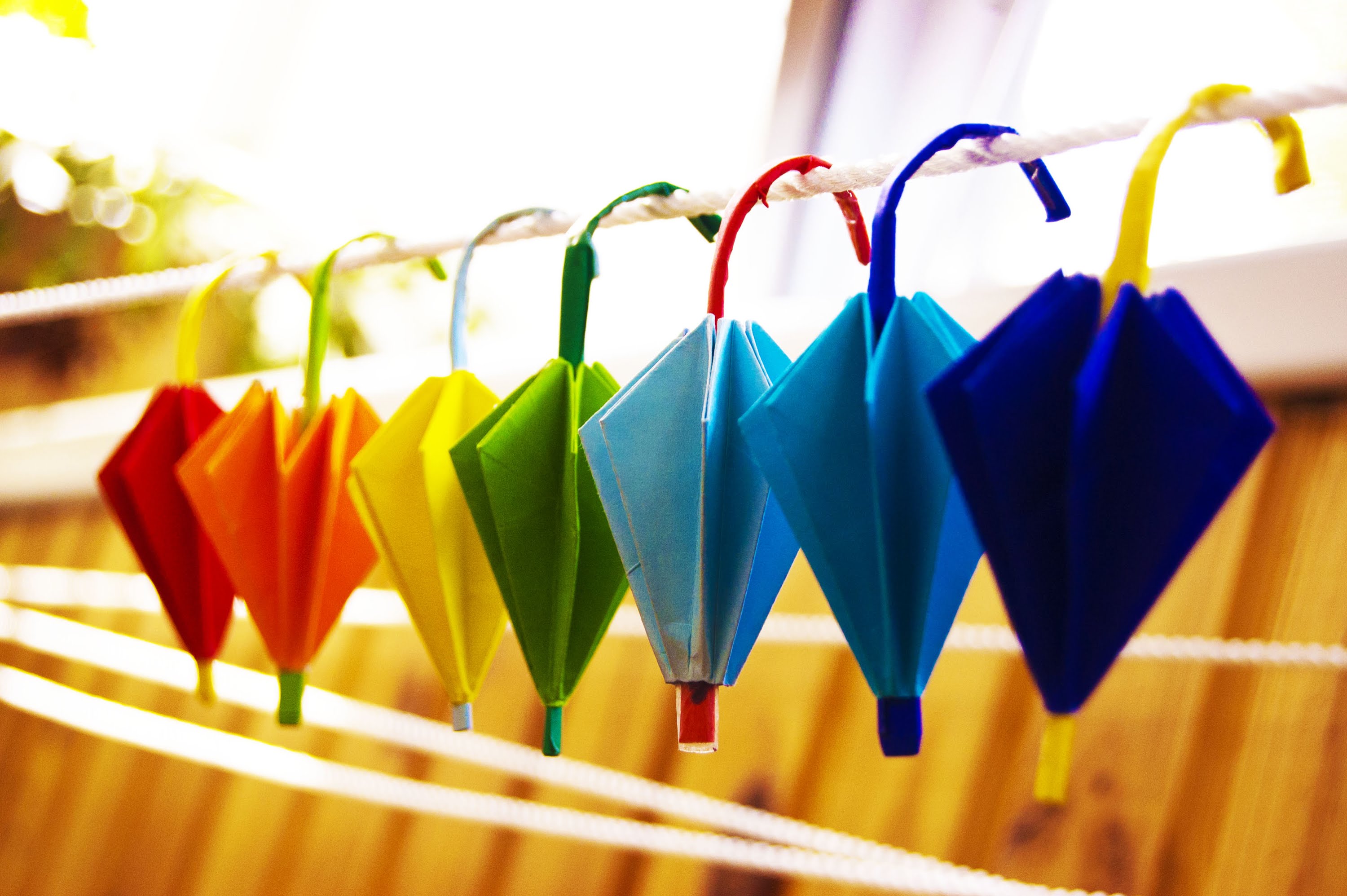 How to make paper  umbrella origami