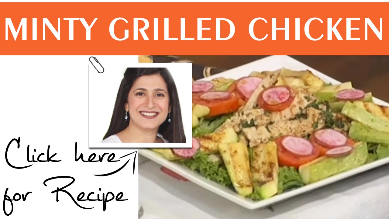 Food Diaries Recipe Minty Grilled Chicken by Chef Zarnak Sidhwa Masala TV 30 August 2016