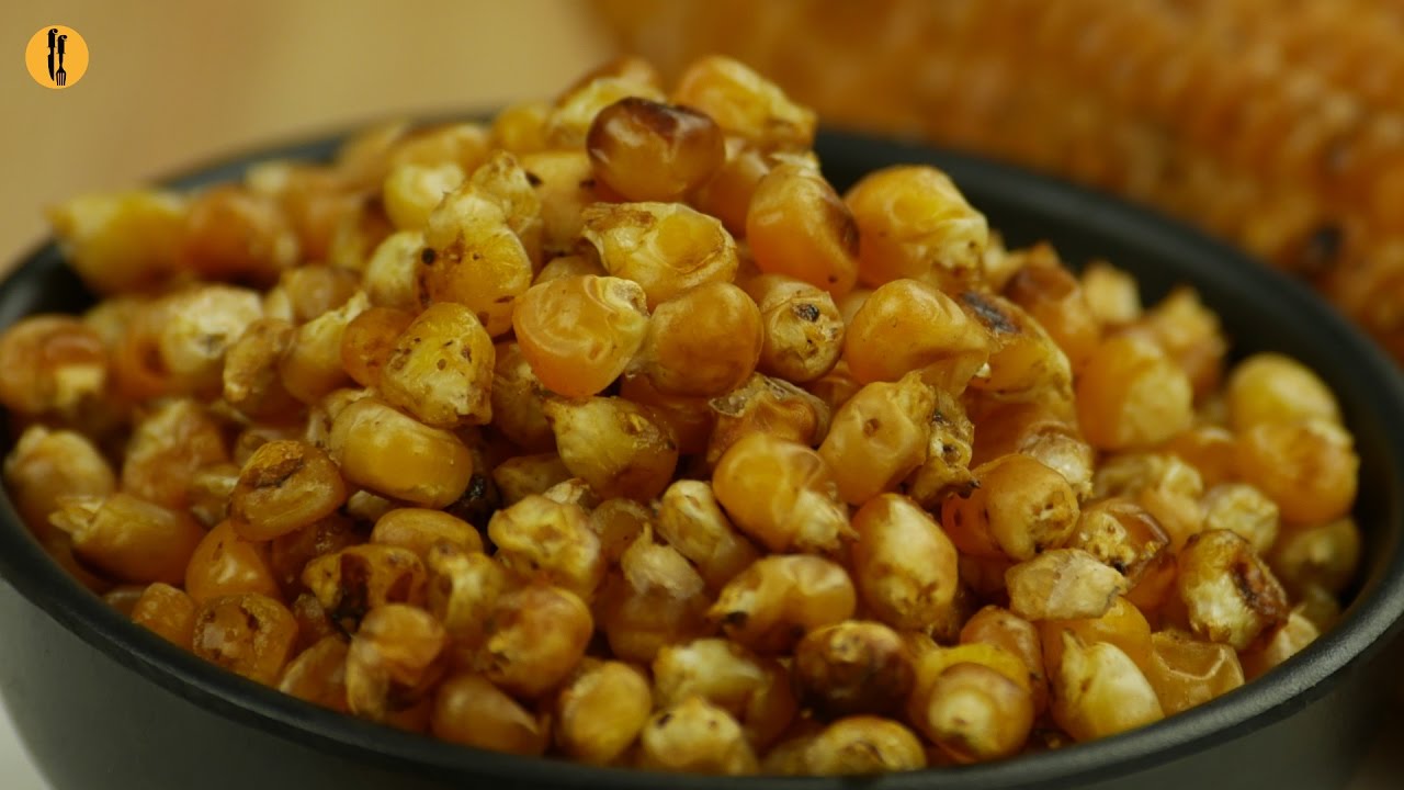 Salt Roasted Corn (Makai) & Chickpeas (Chanay)  Recipe By Food Fusion