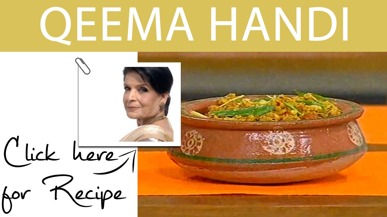 Handi Recipe Qeema Handi by Chef Zubaida Tariq Masala TV 08 March 2016