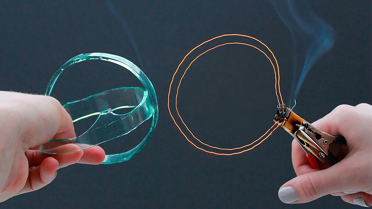 HOW TO CUT GLASS WITH A WIRE