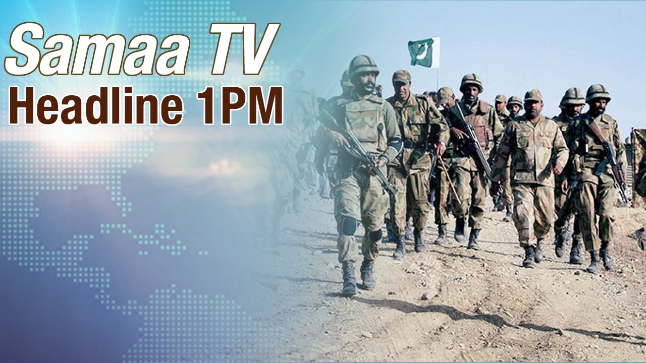 Samaa Headines | 1 PM | 30 Sep 2016