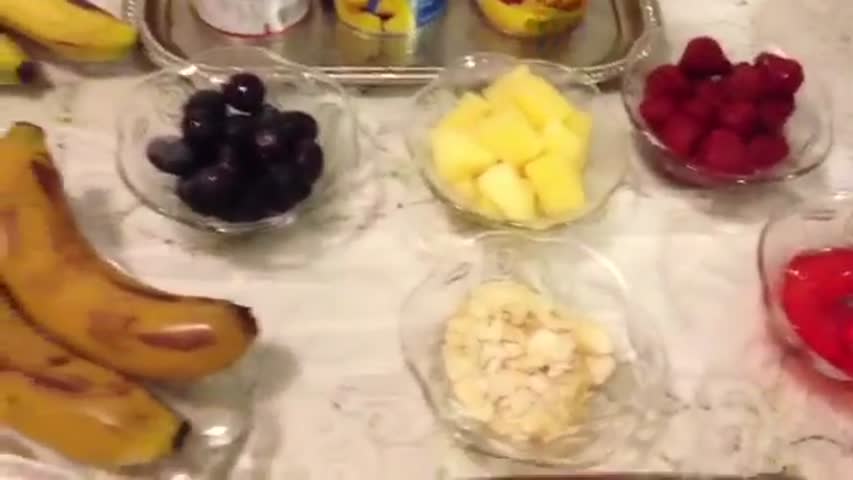 Fruit Cream Dessert - Pakistani/Indian Cooking with Atiya