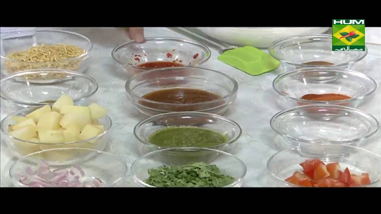 Lazzat Ki Dastak Recipe Dahi Sev Puri by Zarnak Sidhwa Masala TV