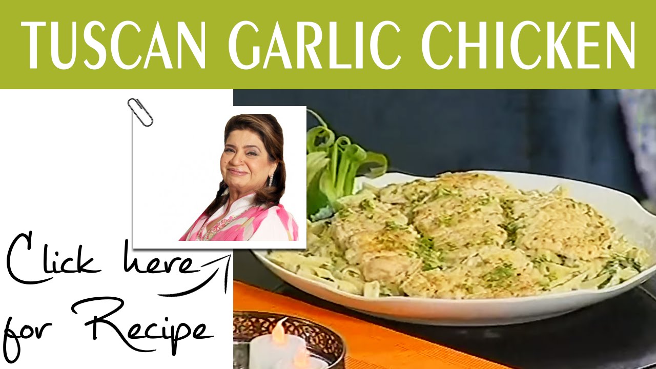 Masala Mornings Recipe Tuscan Garlic Chicken by Chef Shireen Anwar Masala TV 25 August 2016