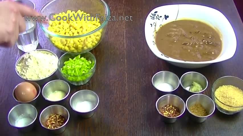 CORN PAKODA - کارن پكوڑا  *COOK WITH FAIZA*