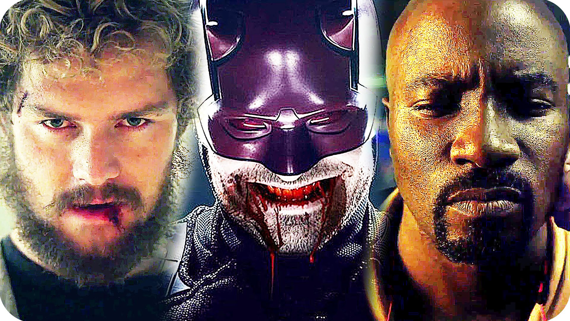 MARVEL NETFLIX SERIES All Comic Con Trailers (2016) The Defenders, Daredevil, Luke Cage, Iron Fist