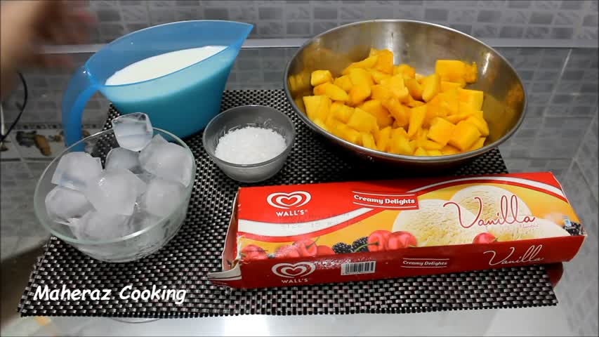 mango ice cream shake