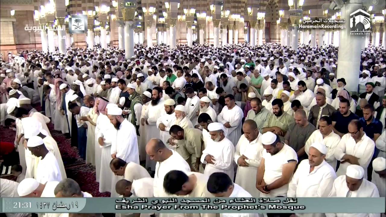 20th Ramadan 1437 Madeenah 'Isha Sheikh Ale Sheikh