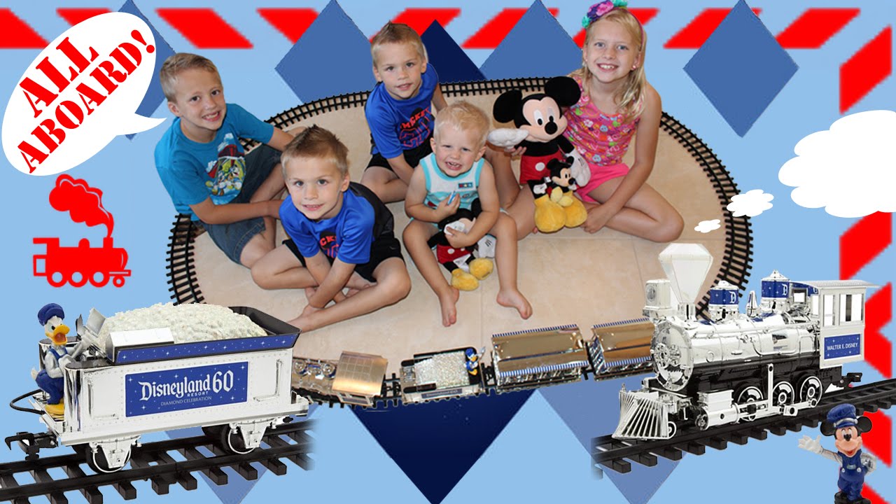 Disneyland 60th Anniversary Train with Mickey, Goofy & Donald!