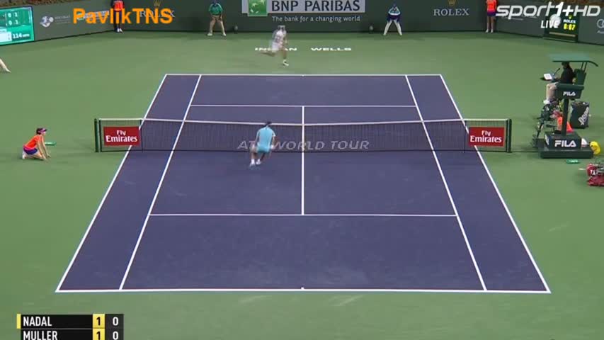 Rafael Nadal vs Gilles Muller Highlights Indian Wells Masters 2016