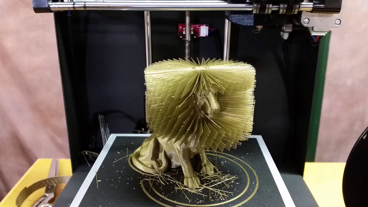 Printed Hairy Lion