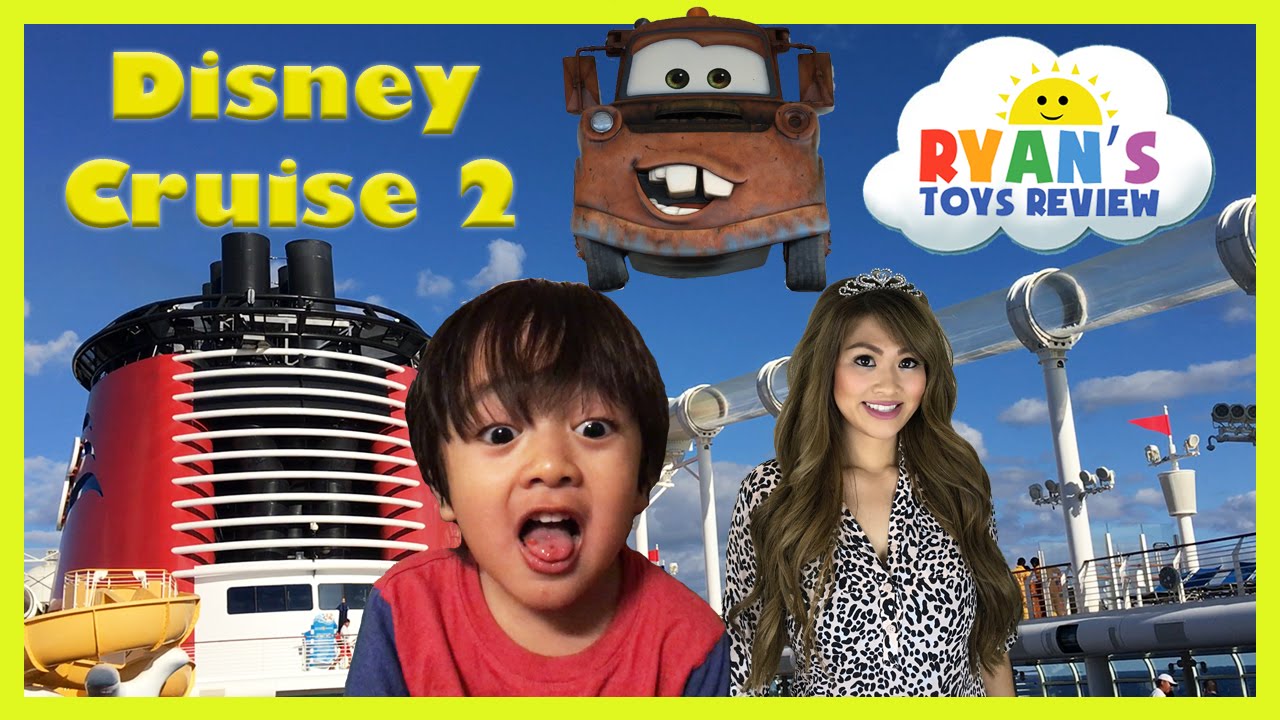Disney Cruise Fantasy Family Fun Vacation Tour Part 2 Egg Surprise Toys Kids Video Ryan ToysReview