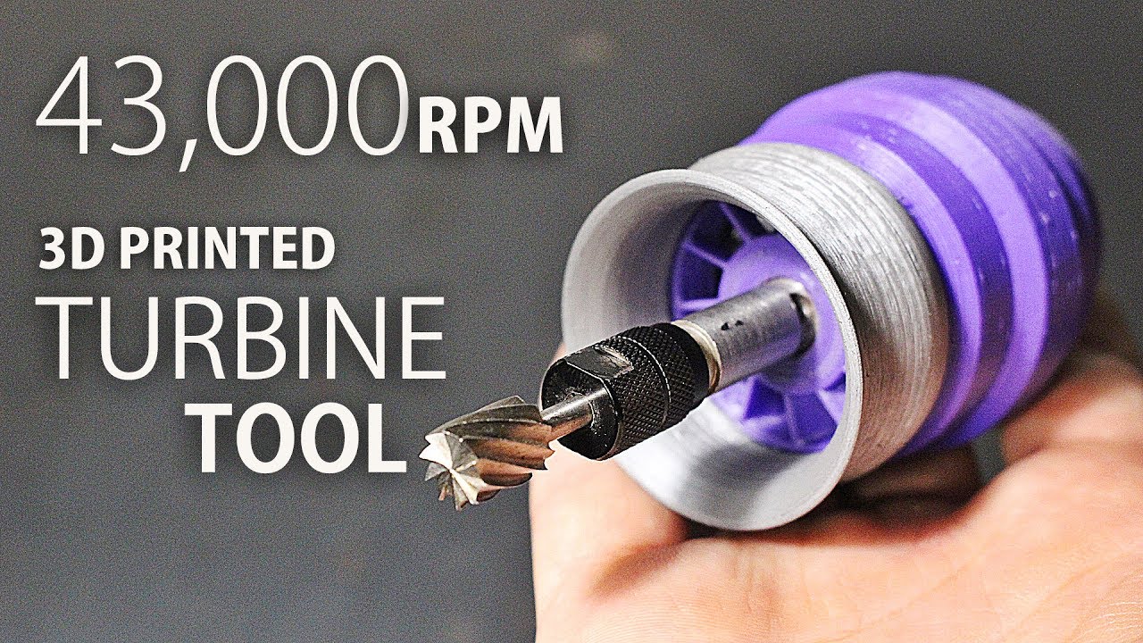 Printed Turbine Rotary Tool  CR10 3D Printer