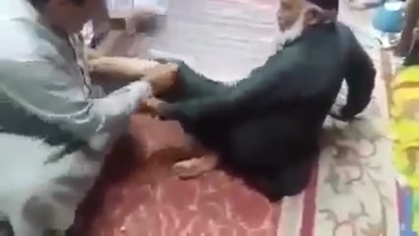 This man behaved very badly with the old man