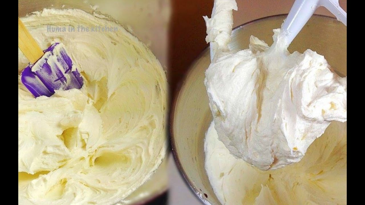 Buttercream Frosting Recipe For Decorating/ How to Make Buttercream Icing by (HUMA IN THE KITCHEN)