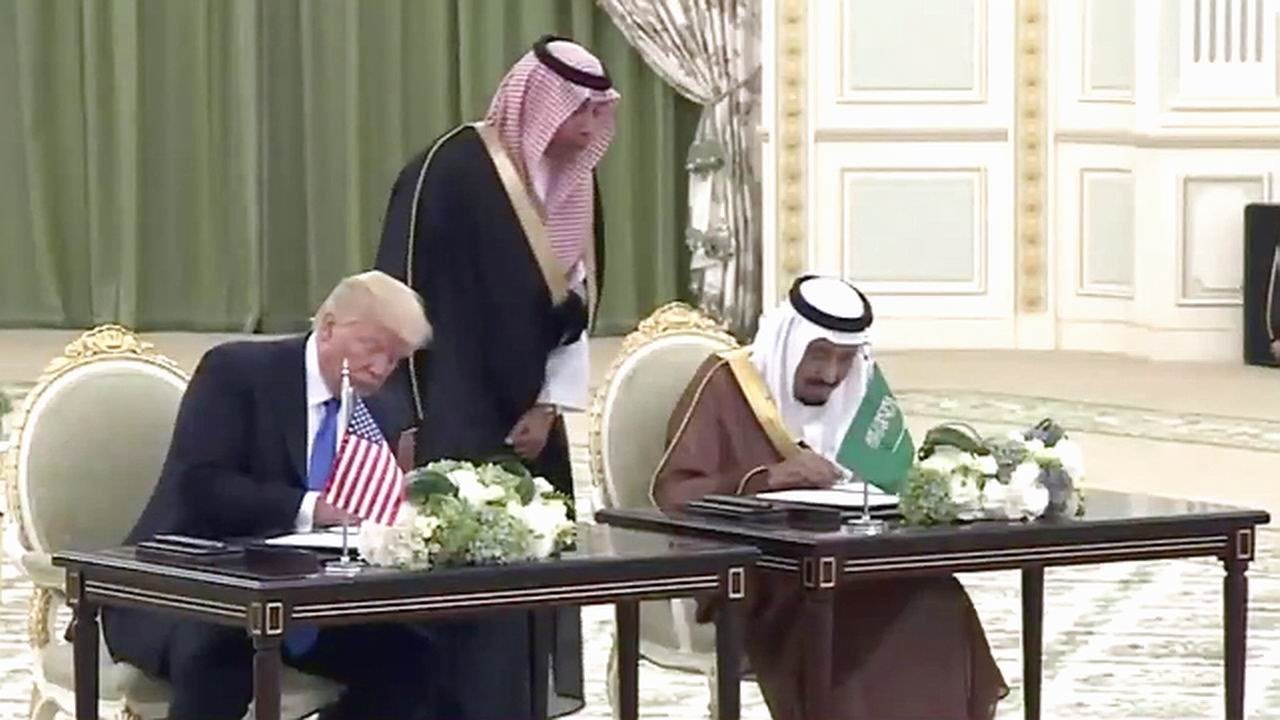 President Trump and Saudi King Salman signed a series of agreements. May 20, 2017.