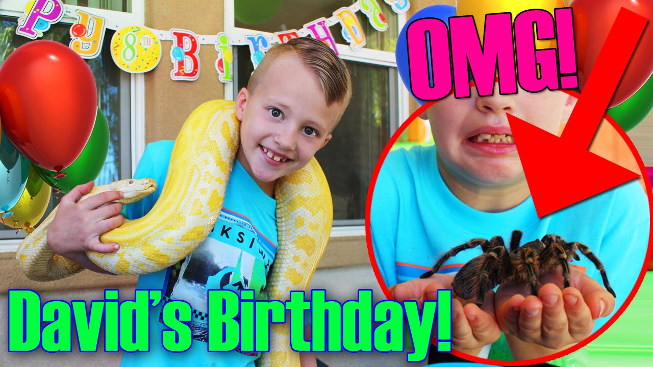 David's AWESOME AMAZING REPTILE Birthday Party