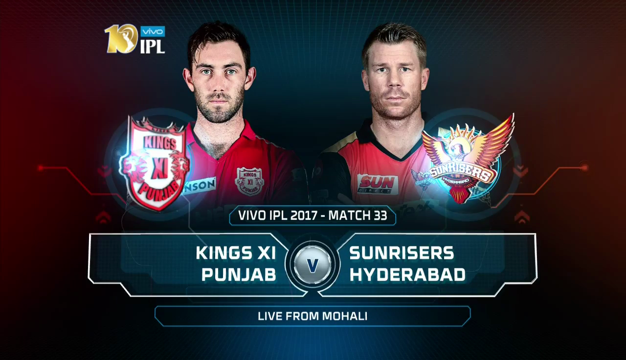 IPL 2017 33rd Match KXIP vs SRH Highlights