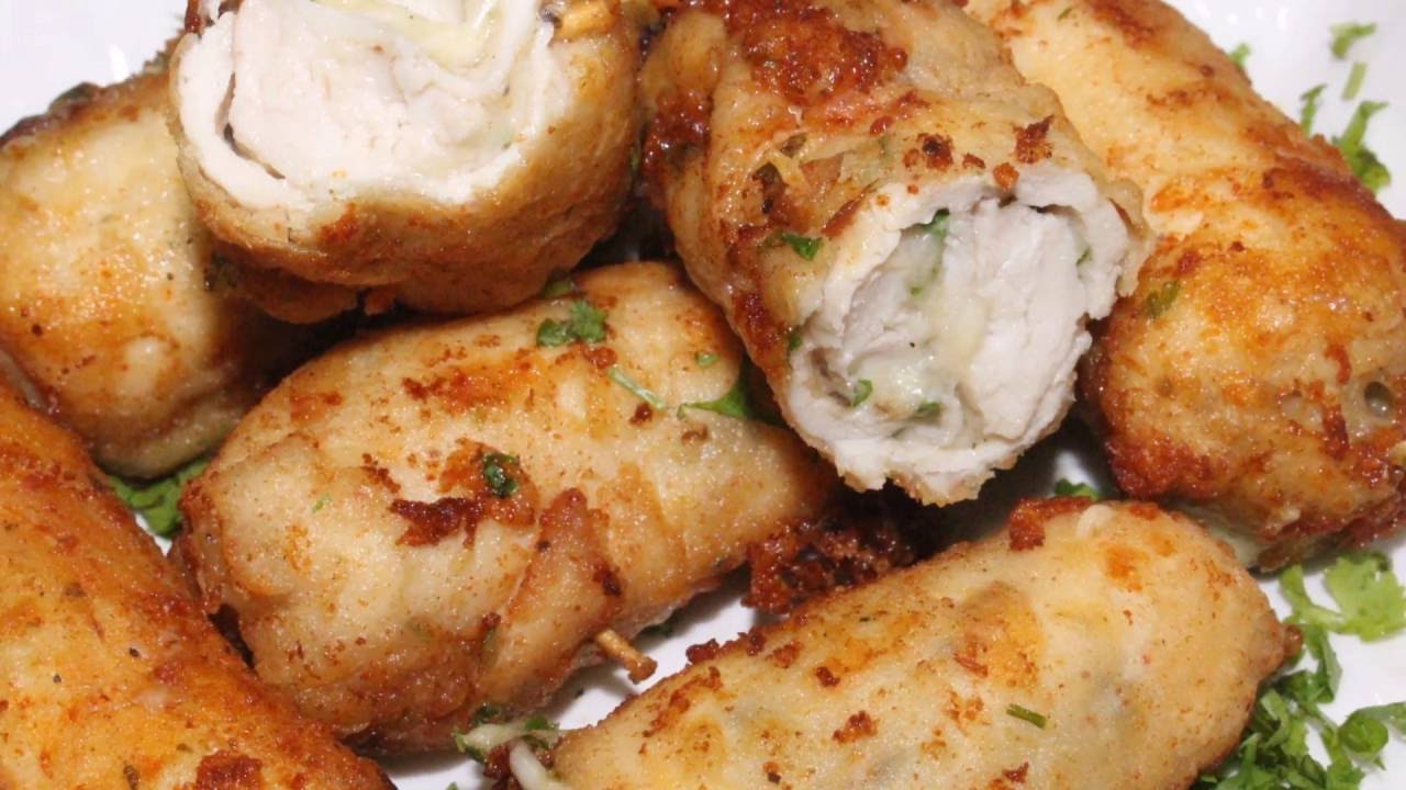 Deliocus Chicken Cheese Roll Recipe - Chicken Bites By Food In 5 Minutes