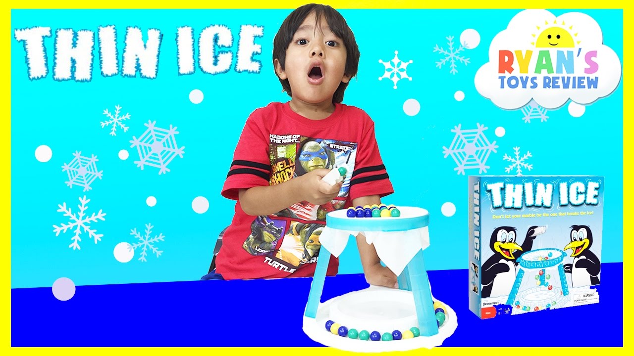 THIN ICE Game Family Fun Game Night for Kids Egg Surprise Toys TMMT Ninja Turtles Ryan ToysReview