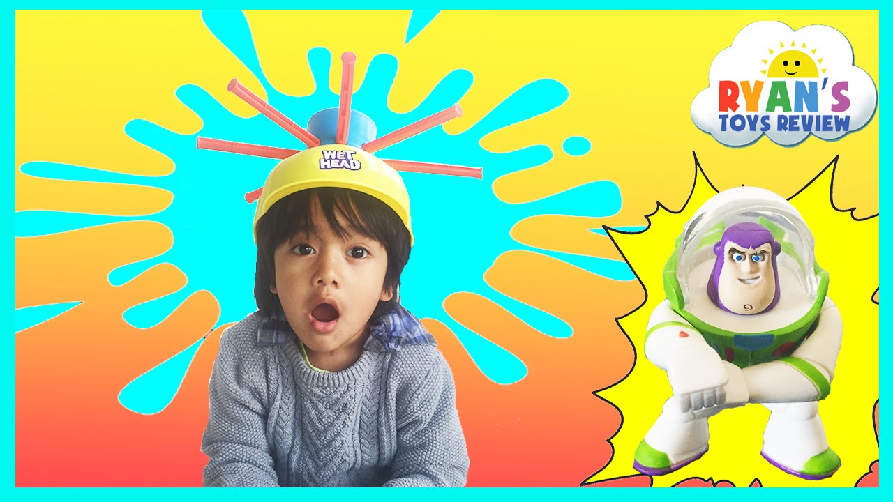 WET HEAD CHALLENGE Family Fun game for kids Egg Surprise Toys Ryan ToysReview
