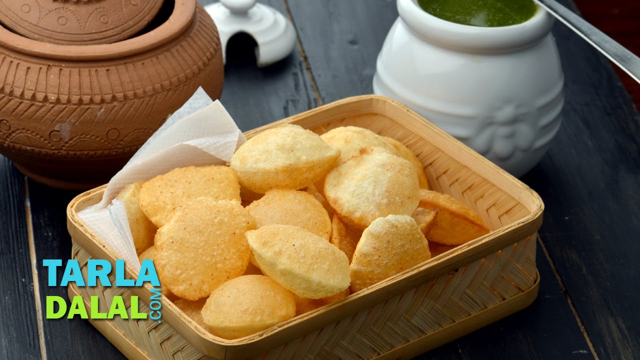 Puri For Pani Puri, Puri For Golgappa, Golgappa Puri by Tarla Dalal