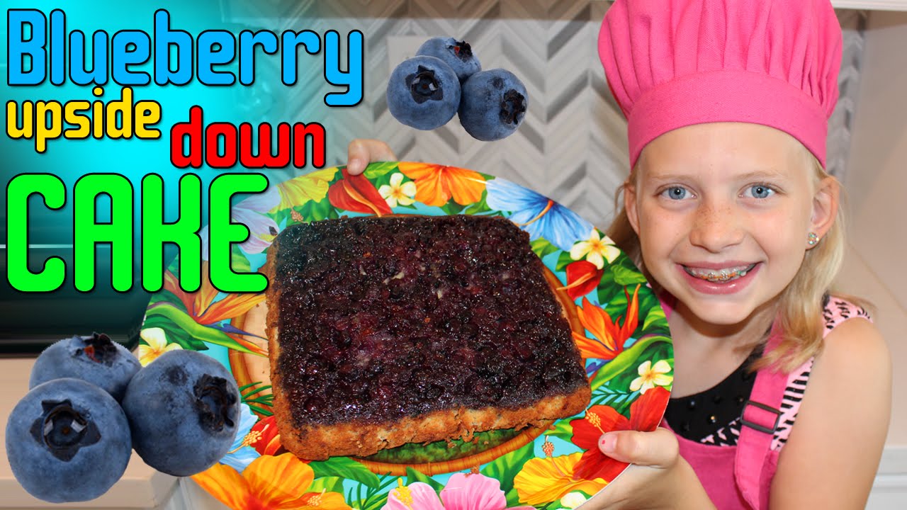 Kid Size Cooking: Blueberry Upside-Down Cake