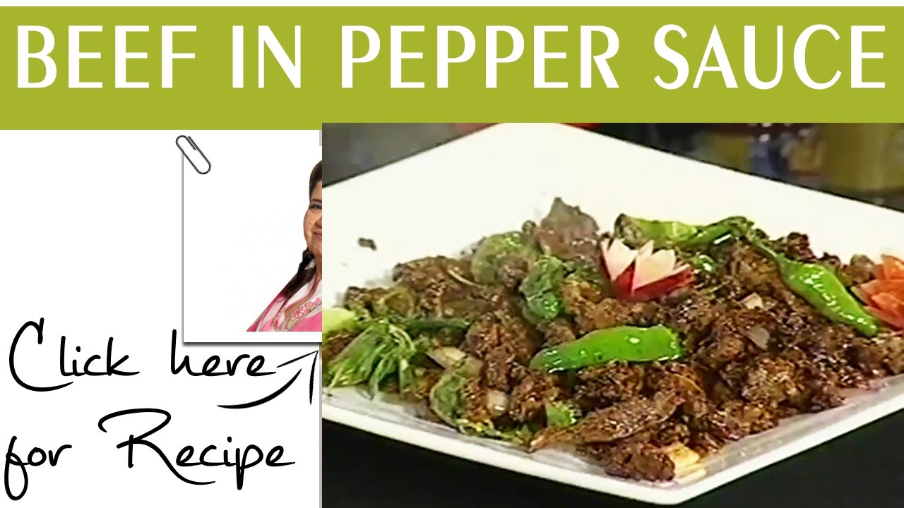 Masala Mornings Recipe Beef In Pepper Sauce by Chef Shireen Anwar Masala TV 2 November 2016