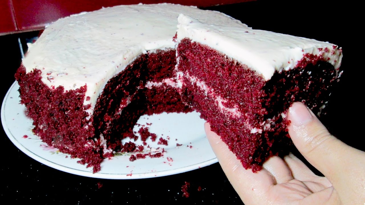 Red Velvet Cake Recipe - Without Oven Red Velvet Cake - Easy Cake Recipe