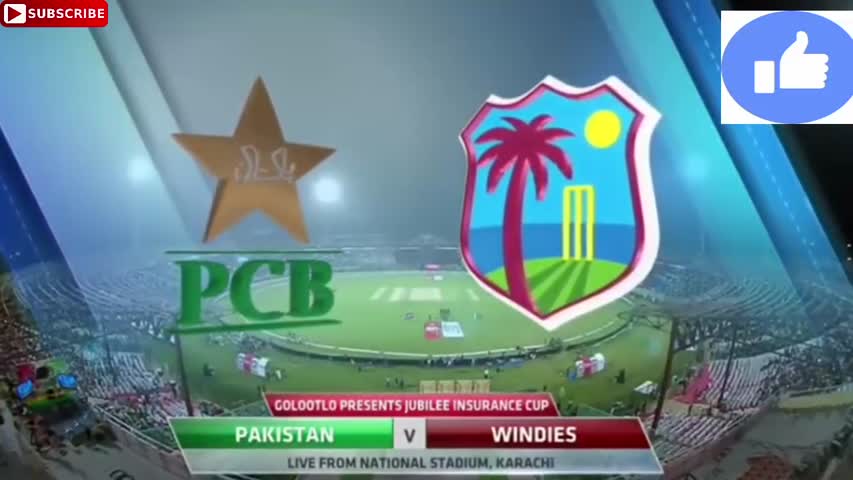 Pakistan vs West-Indies 1st T20 Highlights 2018, Karachi Stadium