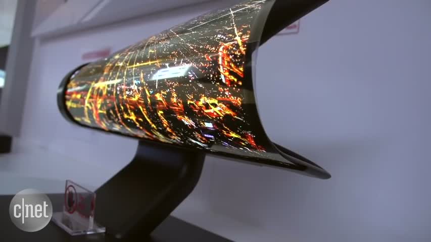 LG OLED TV rolls up like a piece of paper