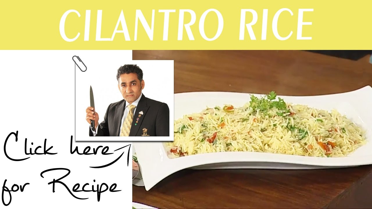 Chaska Pakany Ka Recipe Cilantro Rice by Chef Tahir Chaudhry Masala TV 23 October 2016