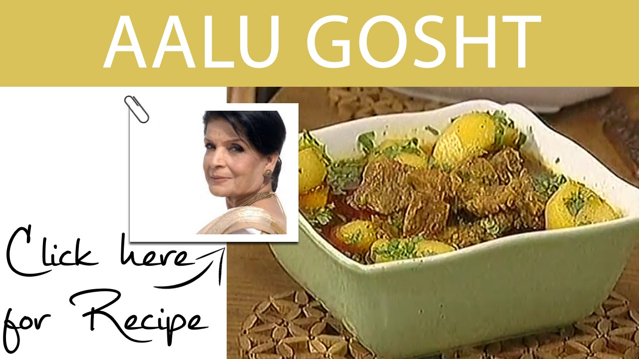 Handi Recipe Aalu Gosht by Chef Zubaida Tariq Masala TV 25 Jan 2016