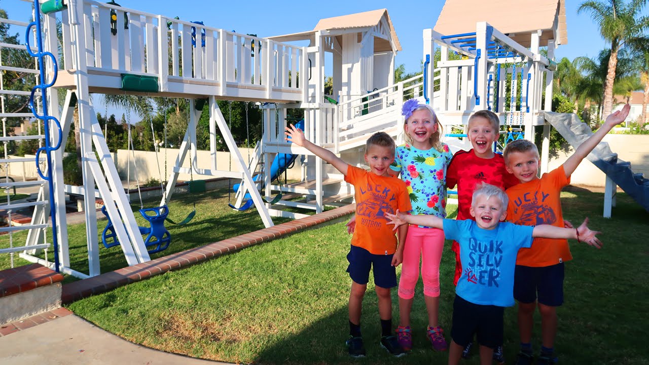 BEST BACKYARD PLAYGROUND EVER!!