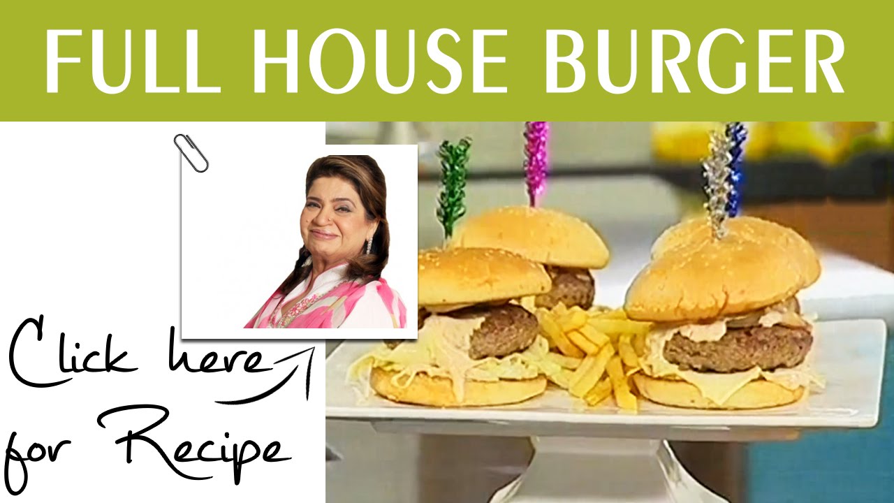 Masala Mornings  Recipe Full House Burger  by Chef Shireen Anwar Masala TV 19 July 2016