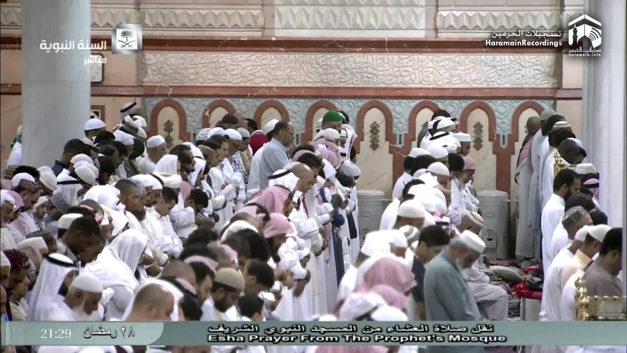 29th Ramadan 1437 Madeenah 'Isha Sheikh Ale Sheikh