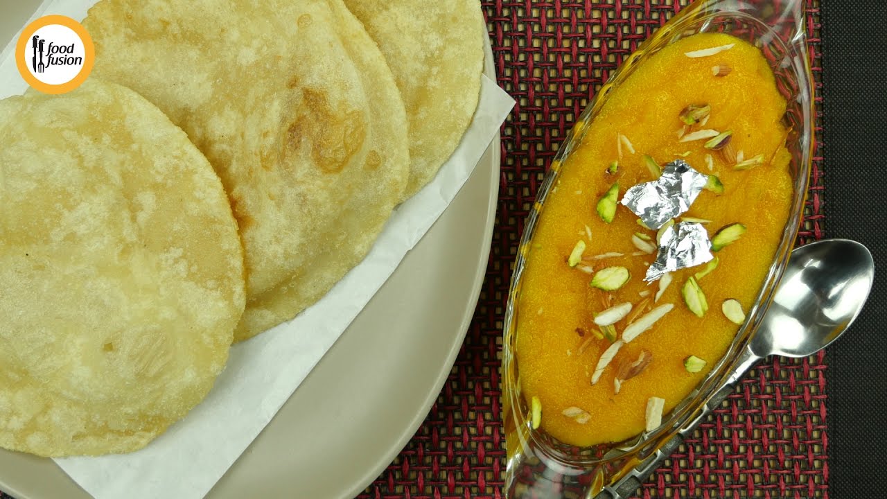 Halwa & Puri Recipe (Sooji ka Halwa & Puri) By Food Fusion