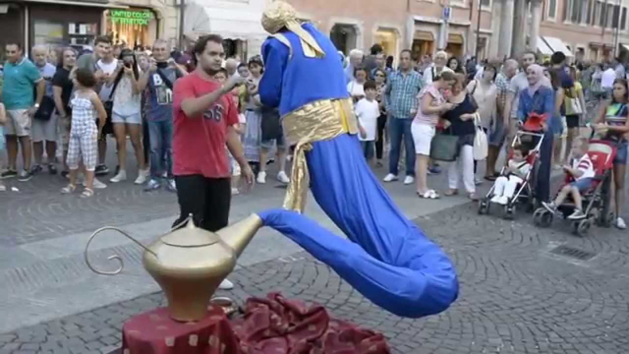 Genie Magic Lamp Levitation |  Street Performer