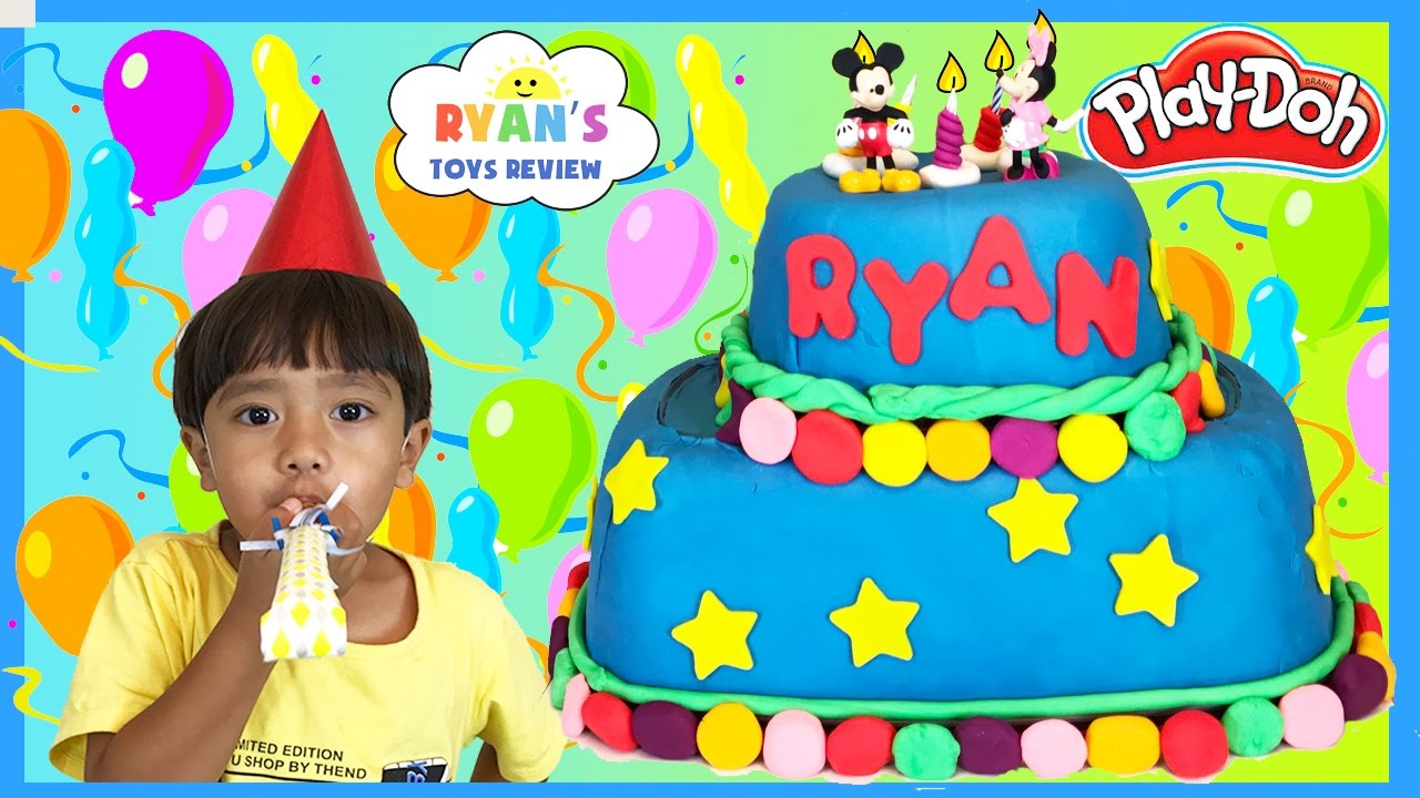 PLAY DOH CAKE Happy Birthday Chocolate Surprise Eggs Mashems and Fashems Surprise Toys Disney Eggs