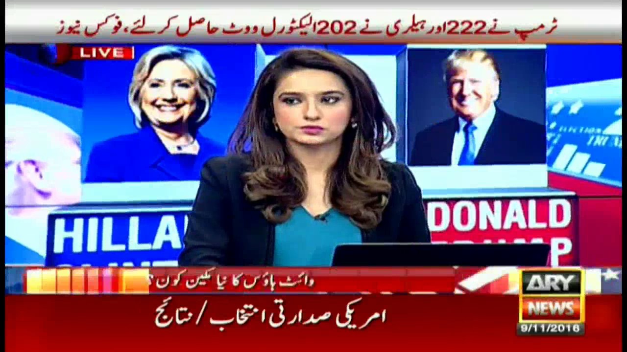 Special Transmission on US Presidential Elections 9th Nov 2016 9am to 10am