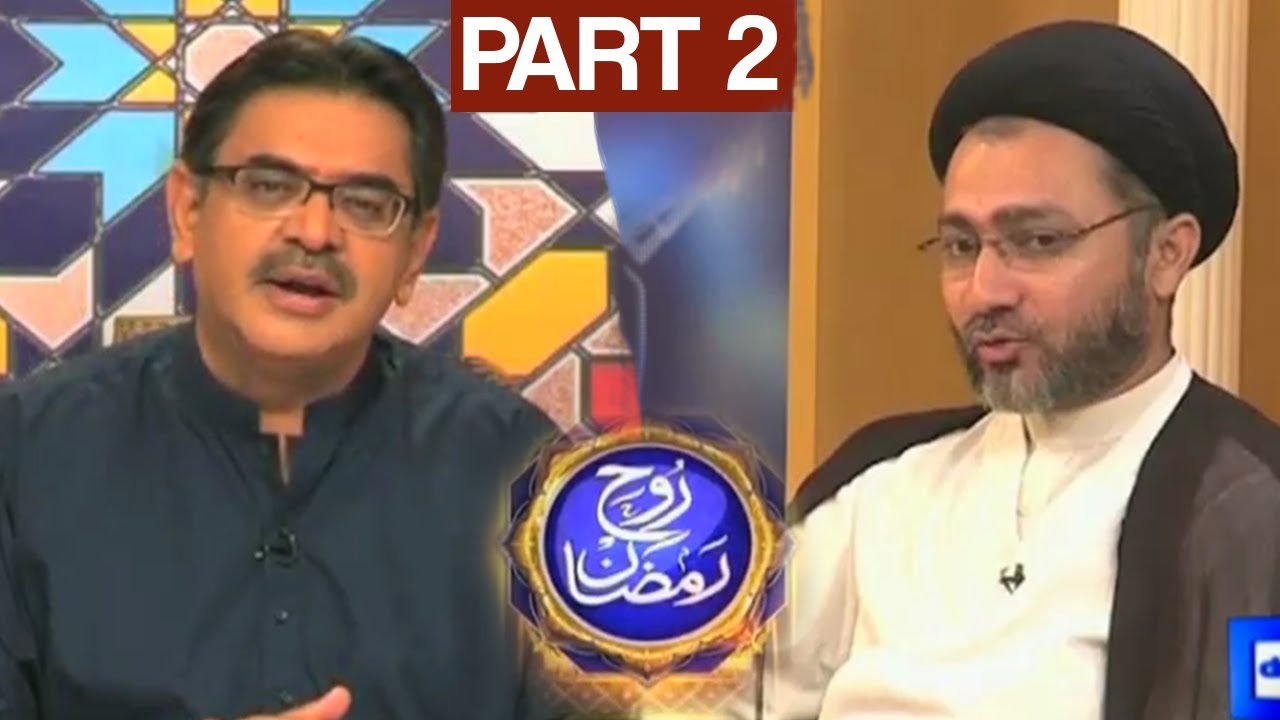 Rooh-e-Ramzan on Dunya News - Seher Transmission - Part 2 - 10th June 2017 - 14th Ramzan
