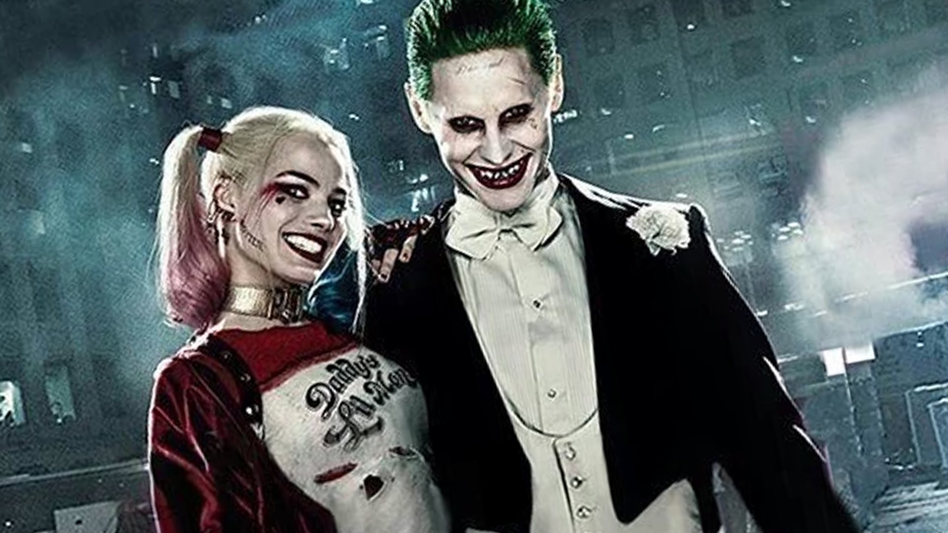 Official Suicide Squad Joker & Harley Clips Pieced Together