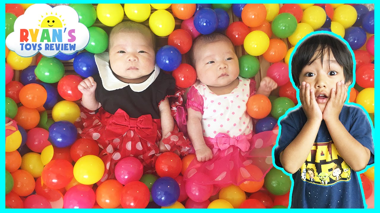 BALL PIT Newborn Babies Twin Girls First Baby Ball Pit for Kids Surprise Toys Challenge Disney Toys