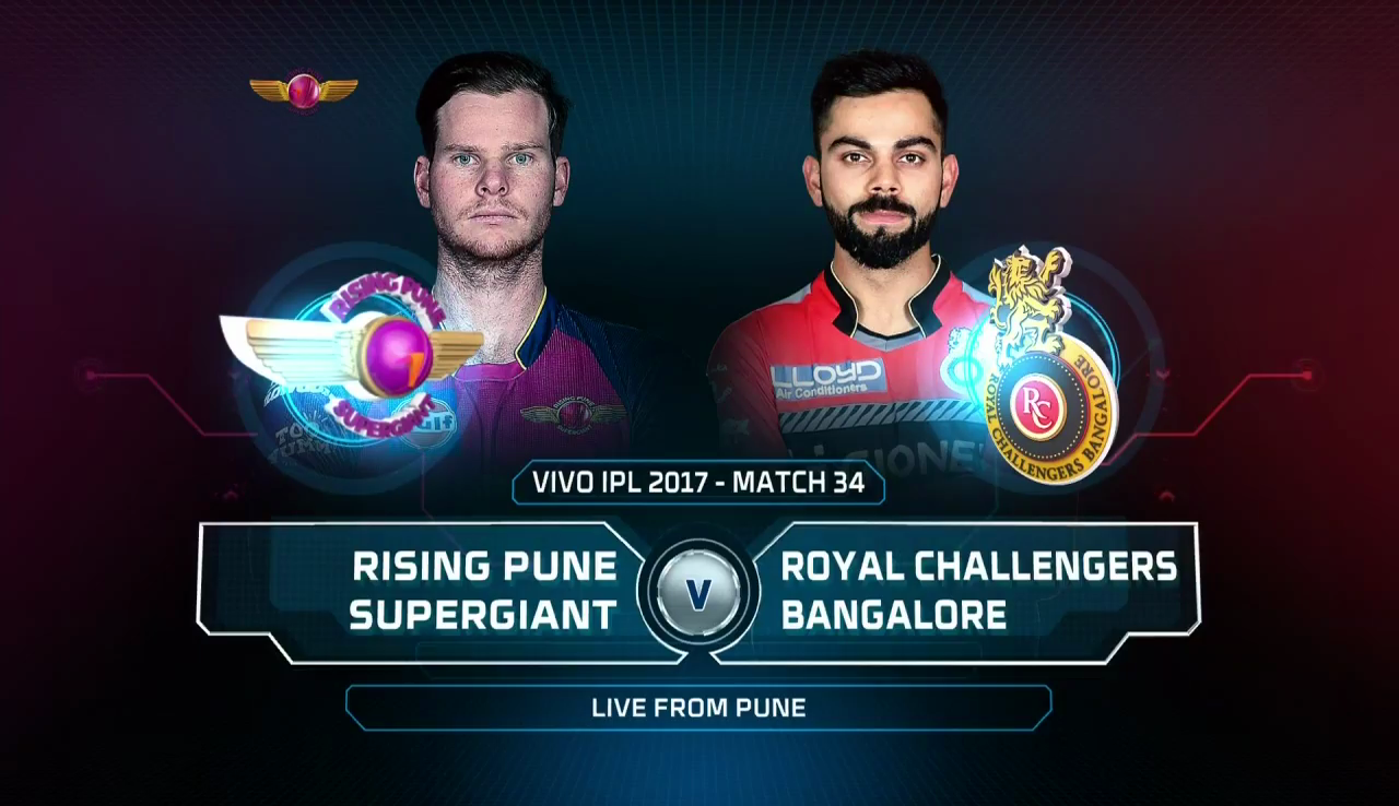 IPL 2017 34th Match RPS vs RCB Highlights