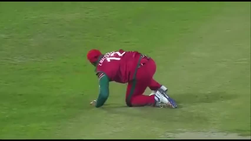 Magnificent Catch by Zeeshan Maqsood (Oman) Match 4, Ireland vs Oman, ICC World T20 2016