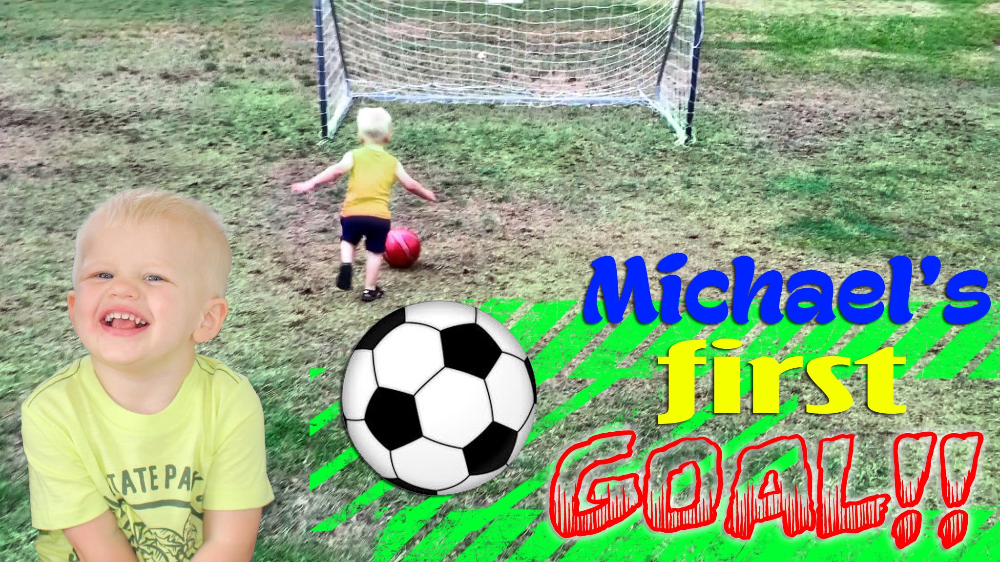 Michael Scores His First GOAL!!