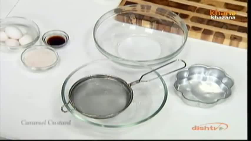 Caramel Custard - Sanjeev Kapoor - Khana Khazana