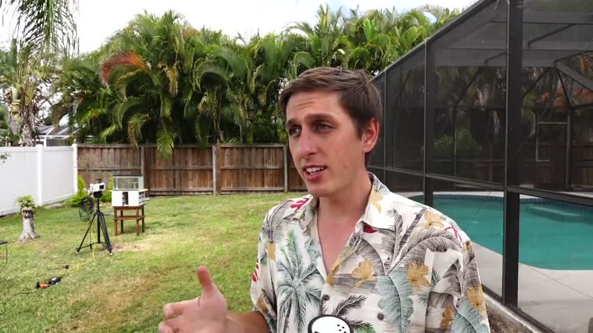 Pouring Molten salt into Water - Explosion!